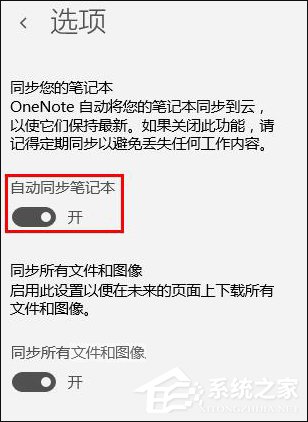 win10系统OneNote开启自动同步的操作方法