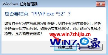 win7系统提示ppap.exe应用程序错误窗口的解决方法