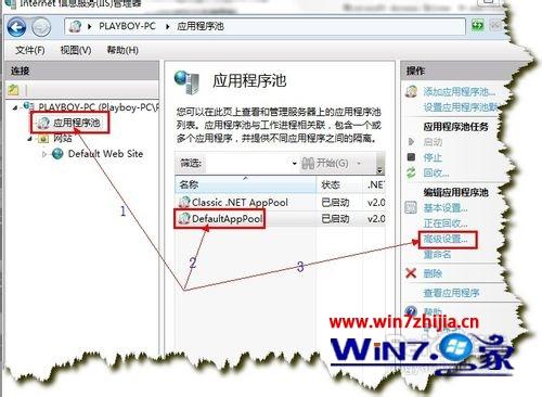 win7系统IIS7出现数据库链接出错的解决方法