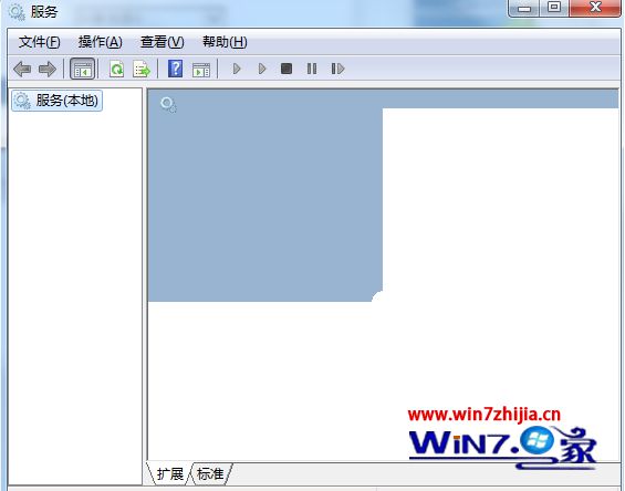 win7系统电脑打开服务界面列表显示一片空白的解决方法